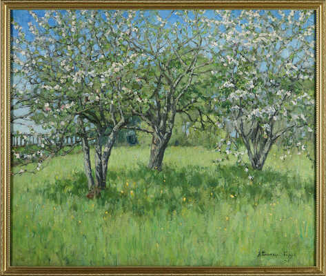 Бялыницкий-Бируля Витольд Каэтанович. Цветущие яблони 